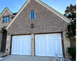 Painted garage doors
